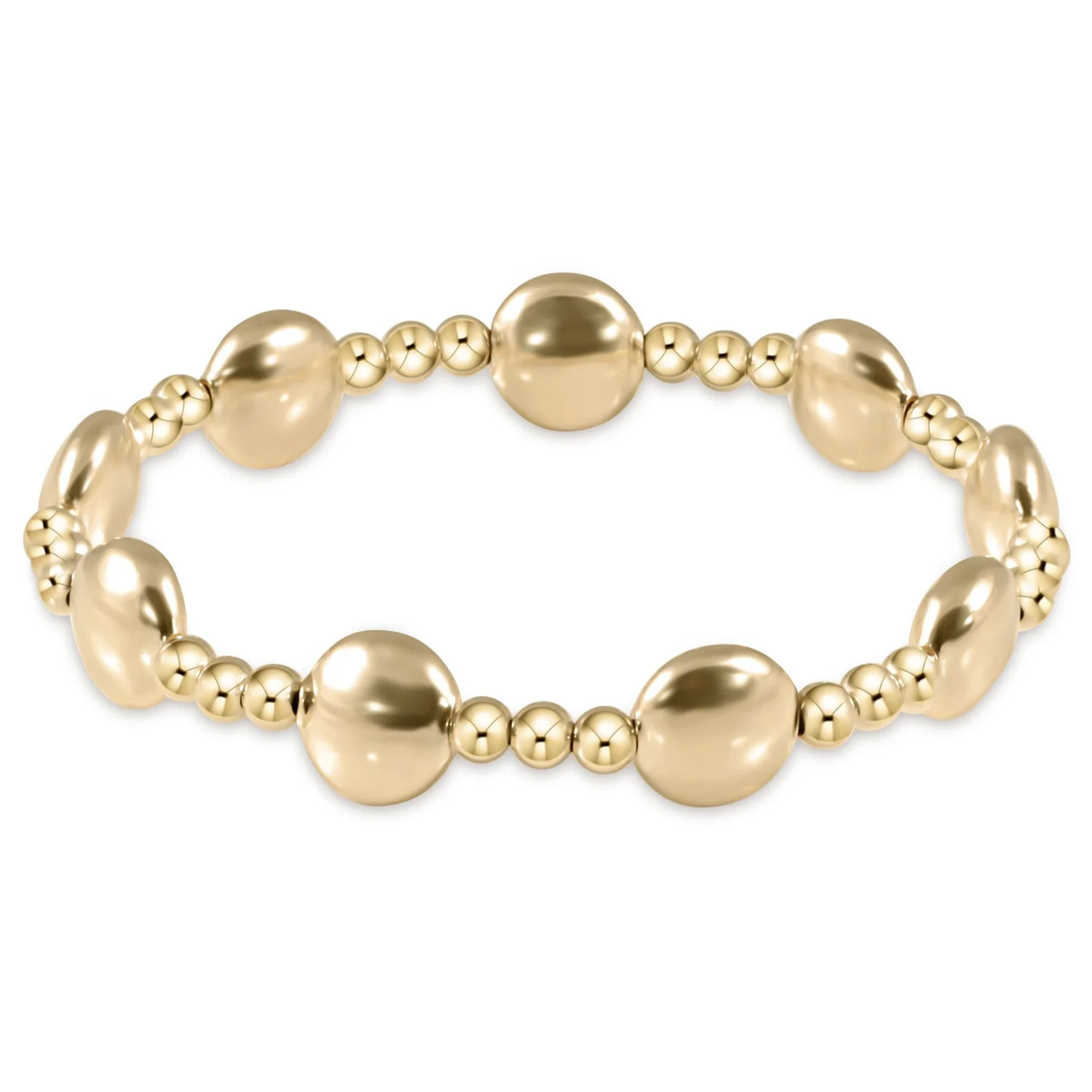Enewton Honesty Gold Sincerity Pattern 10MM Bead Bracelets Enewton Honesty Gold Sincerity Pattern 10MM Bead Bracelets