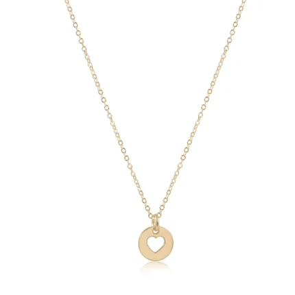 Enewton Egirl 14” Necklace Gold - Love Small Gold Disc