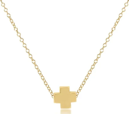 Enewton Egirl 14” Necklace Gold - Signature Cross Gold