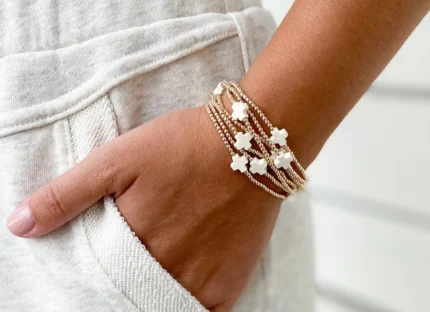 Enewton Signature Gold Pattern 2MM Bead Bracelets