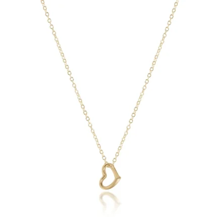 Enewton Egirl 14” Necklace Gold - Love Small Gold Charm