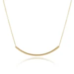 Enewton Egirl 14” Necklace Gold - Bliss Bar Small Gold