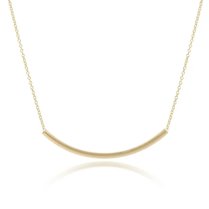 Enewton Egirl 14” Necklace Gold - Bliss Bar Small Gold
